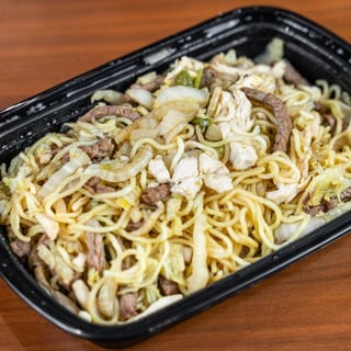 Yaki Soba with Chicken & Beef